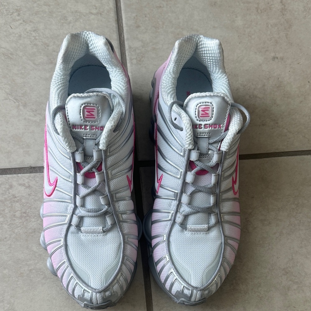 Nike Women's Pink and Gray Sneakers